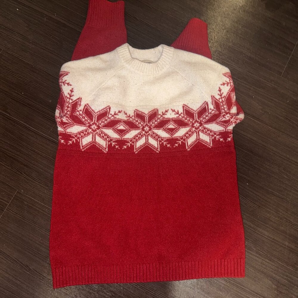 Abercrombie Red Christmas Sweater